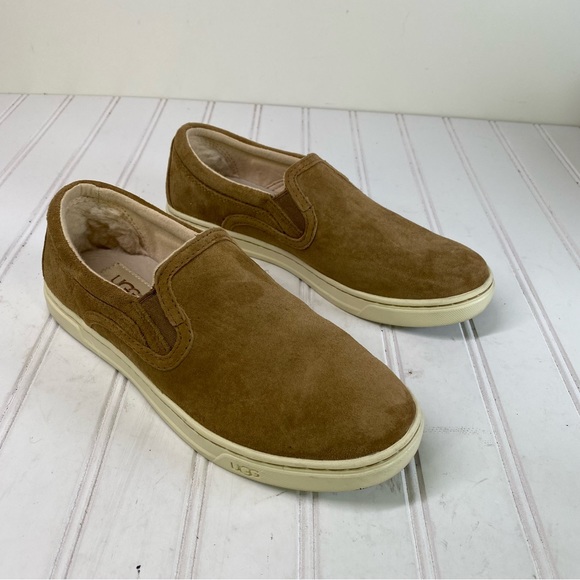UGG Shoes - Ugg Fierce tan suede slip on sneakers